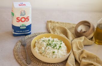 Arroz blanco en microondas