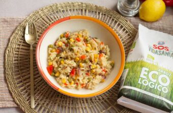 Arroz con vegetales