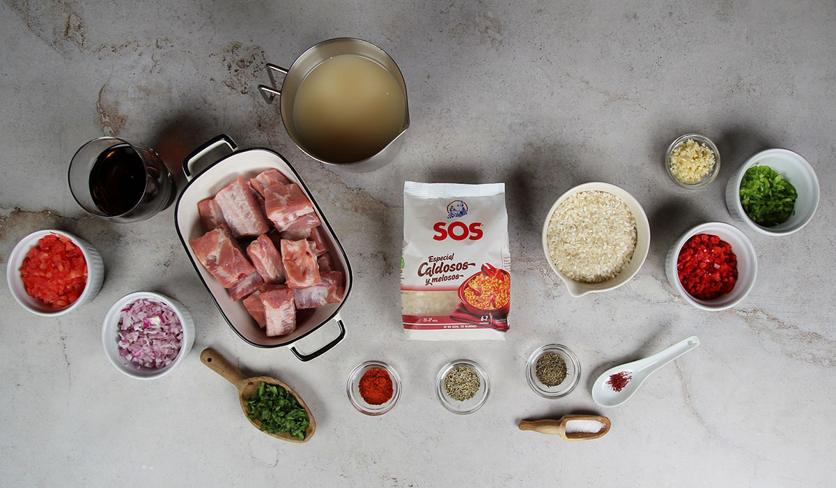 Ingredientes Arroz con costillas