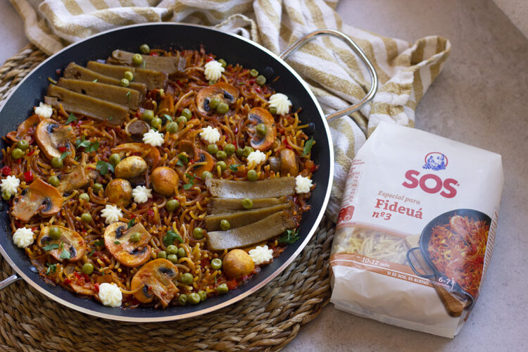 Foto de Fideua vegana: deliciosa receta de verduras y setas