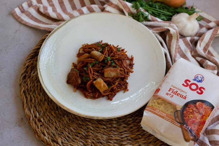 Foto de Fideuá de carne de cerdo