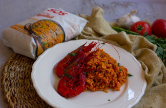 Paella con carabineros