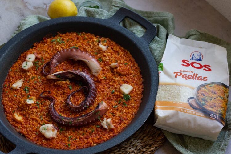 Foto de Receta de Paella con Pulpo