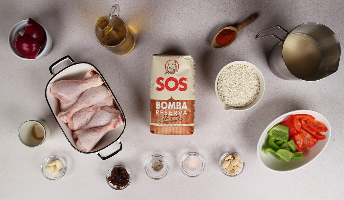 Ingredientes de Arroz con pollo al horno