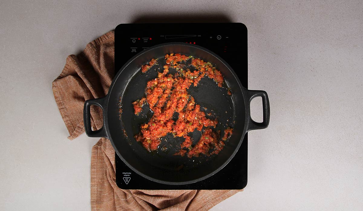 Sofrito de arroz al horno con verduras