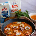 Paella con salmorreta