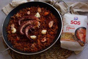 imagen receta Fideuá de pulpo: receta tradicional y deliciosa