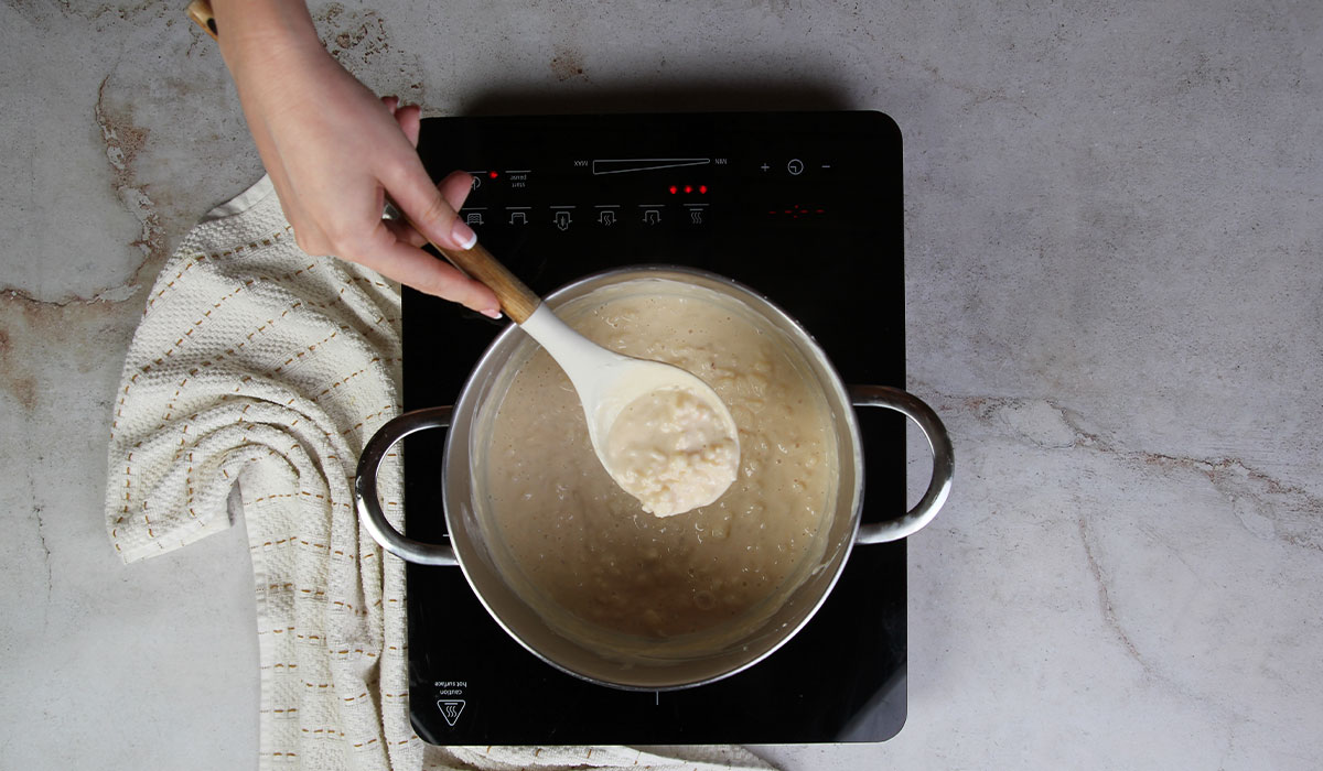 Retirar ingredientes en arroz con leche y nata