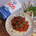 Arroz con carne picada