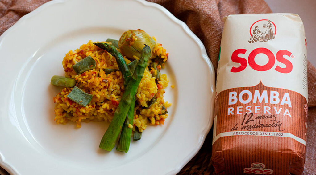 Arroz al horno con verduras