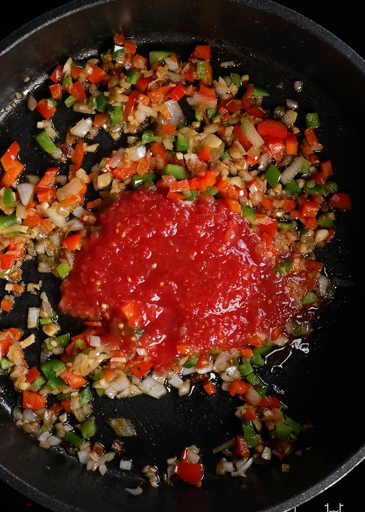 Sofrito de arroz con cangrejo azul