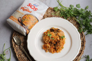 imagen receta Arroz con alcachofas y pollo: receta fácil y sabrosa