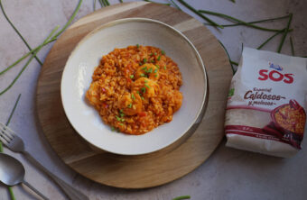 Arroz meloso con langostinos