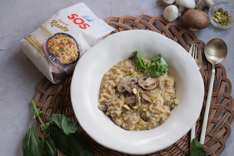 Foto de Risotto de champiñones cremoso