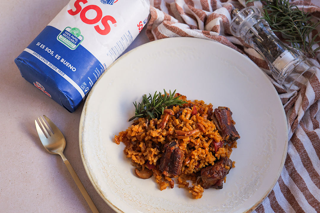 Arroz al horno con costillas