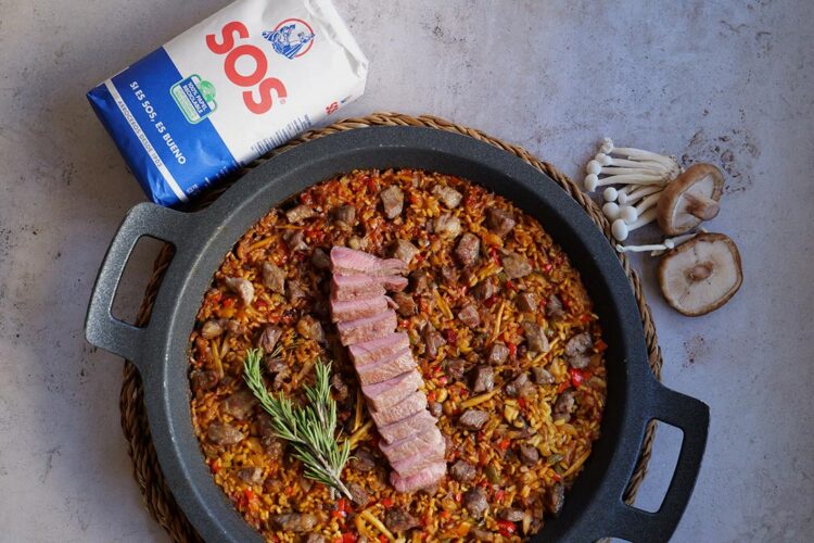 Foto de Arroz con presa y setas: receta fácil y deliciosa